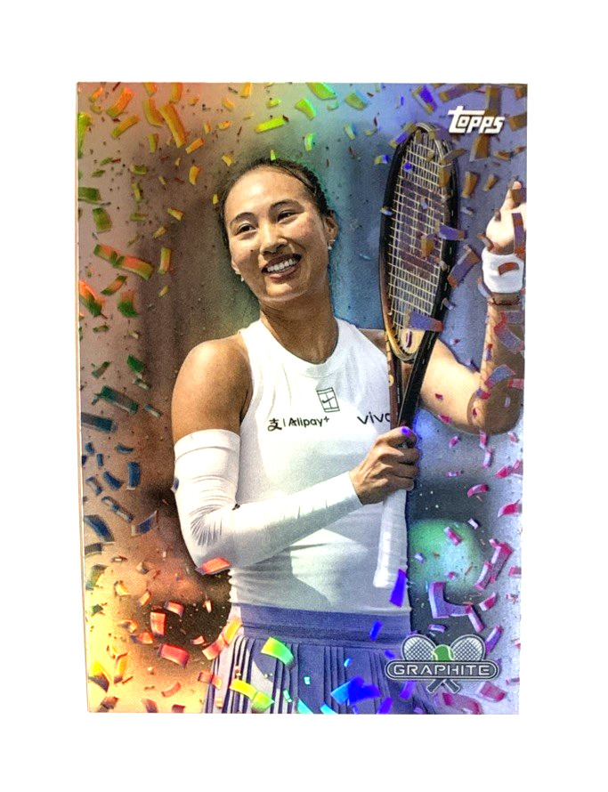2026 TOPPS GRAPHITE TENNIS CONFETTI CF-12 QINWEN ZHENG SSP CASE HIT–SHIPS FAST!