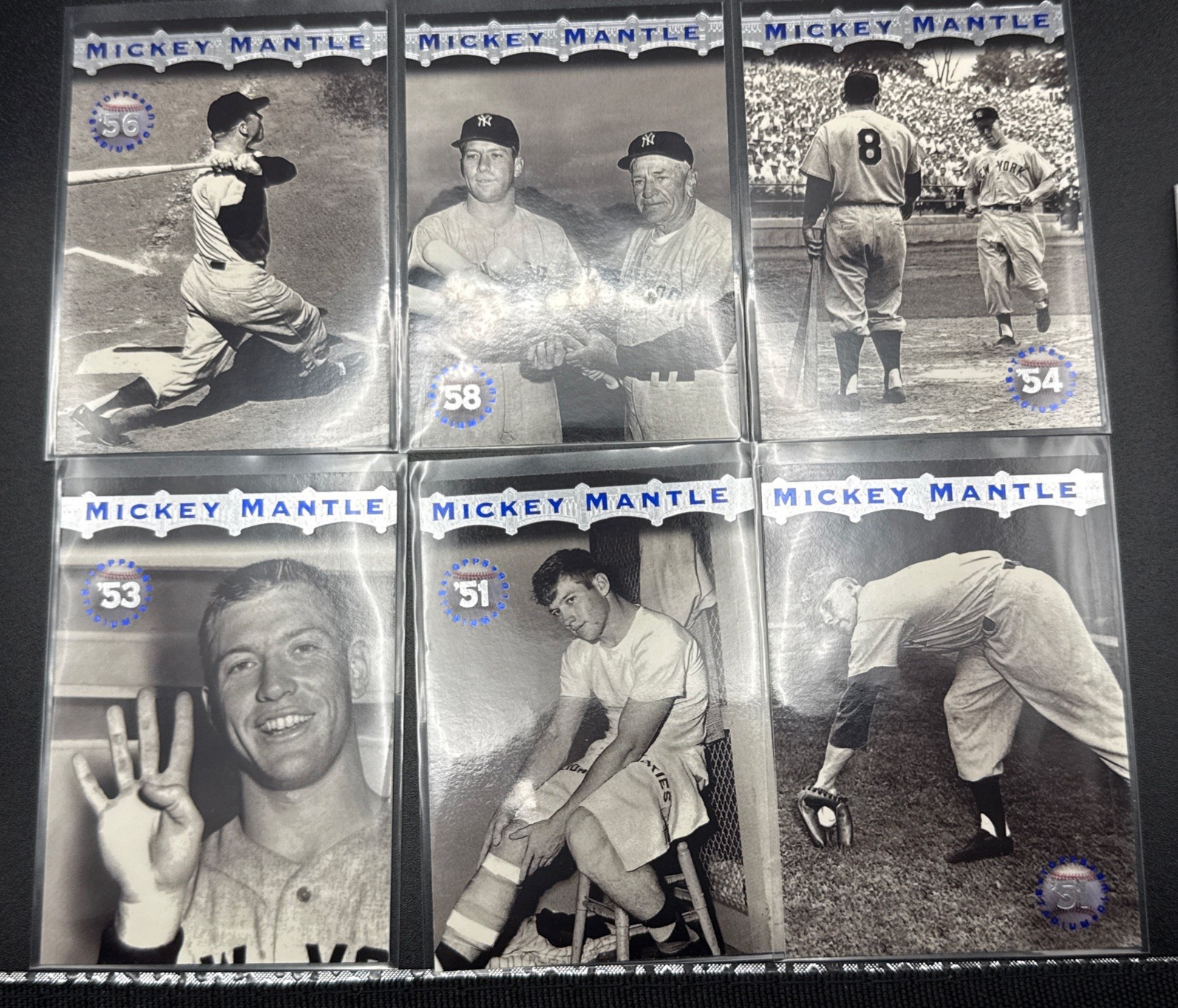 MICKEY MANTLE 1996 STADIUM CLUB MANTLE LOT 6 DIFFERENT NEW YORK YANKEES HOF ⚾️
