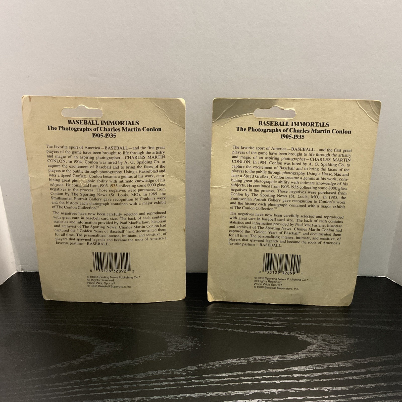 1988 Special Limited Edition Baseball Immortals Series#4 & #5 – 30 Card Pack NIP