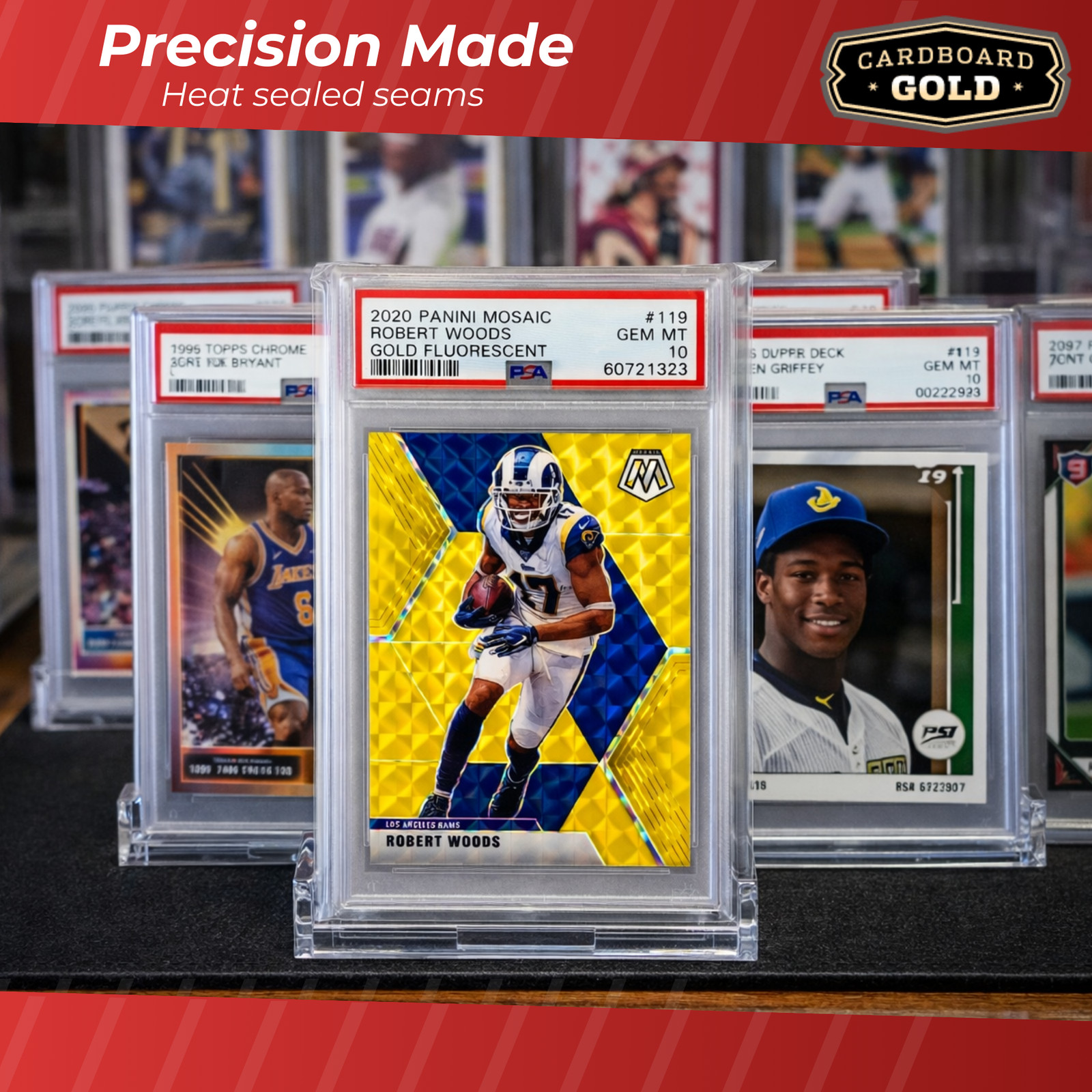 500 (5 Packs) Ultra CBG RESEALABLE GRADED CARD BAGS GB