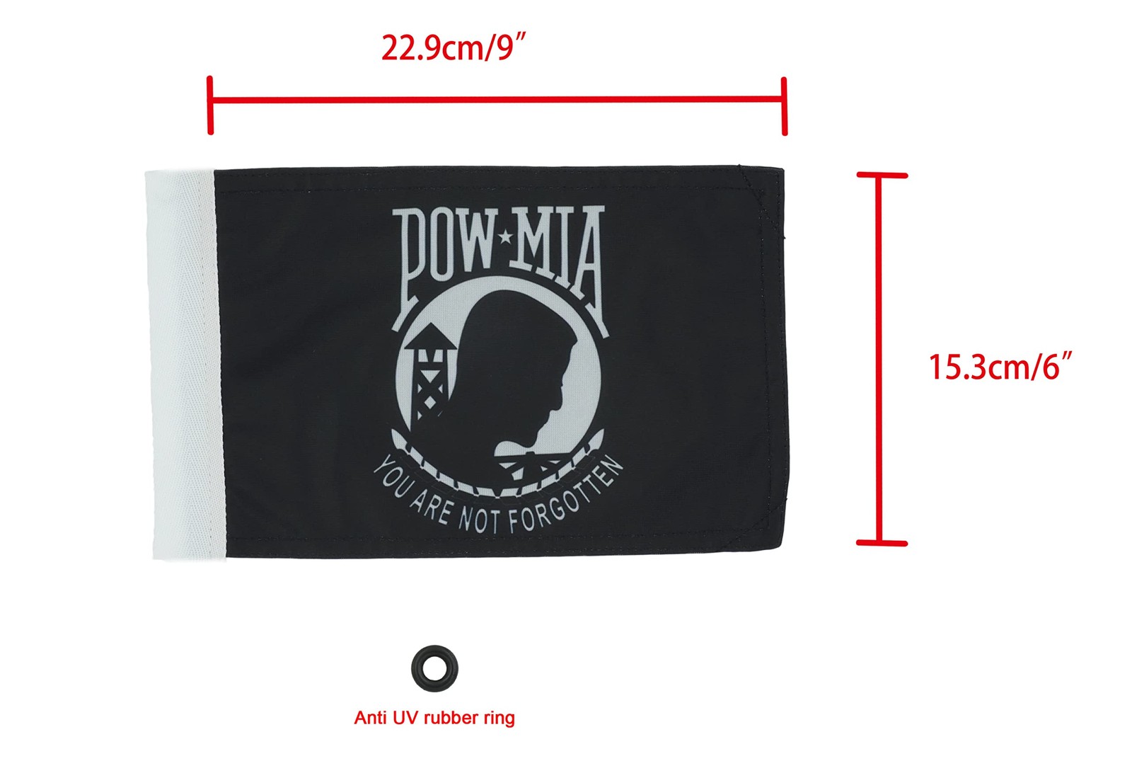 Hot Rides Motorcycle Flag 6 x 9 Or 10 x 15 Inch (6″X9″, POW MIA) 6X9, MIA