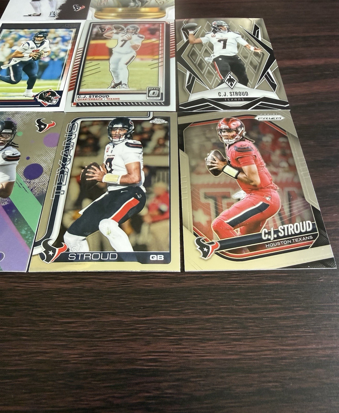 CJ Stroud 10 Card Lot 2024-25 Finest Creators Chrome Prizm Optic Texans