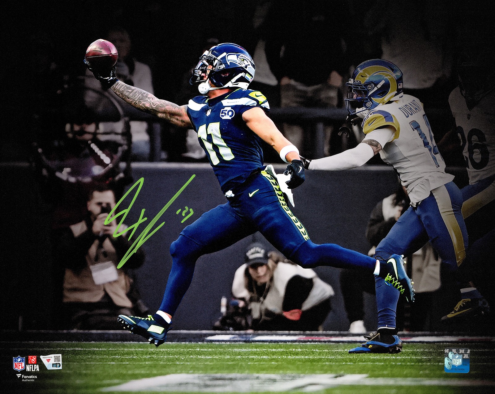 Jaxon Smith-Njigba Signed 16×20 Photo Seattle Seahawks Fanatics Holo