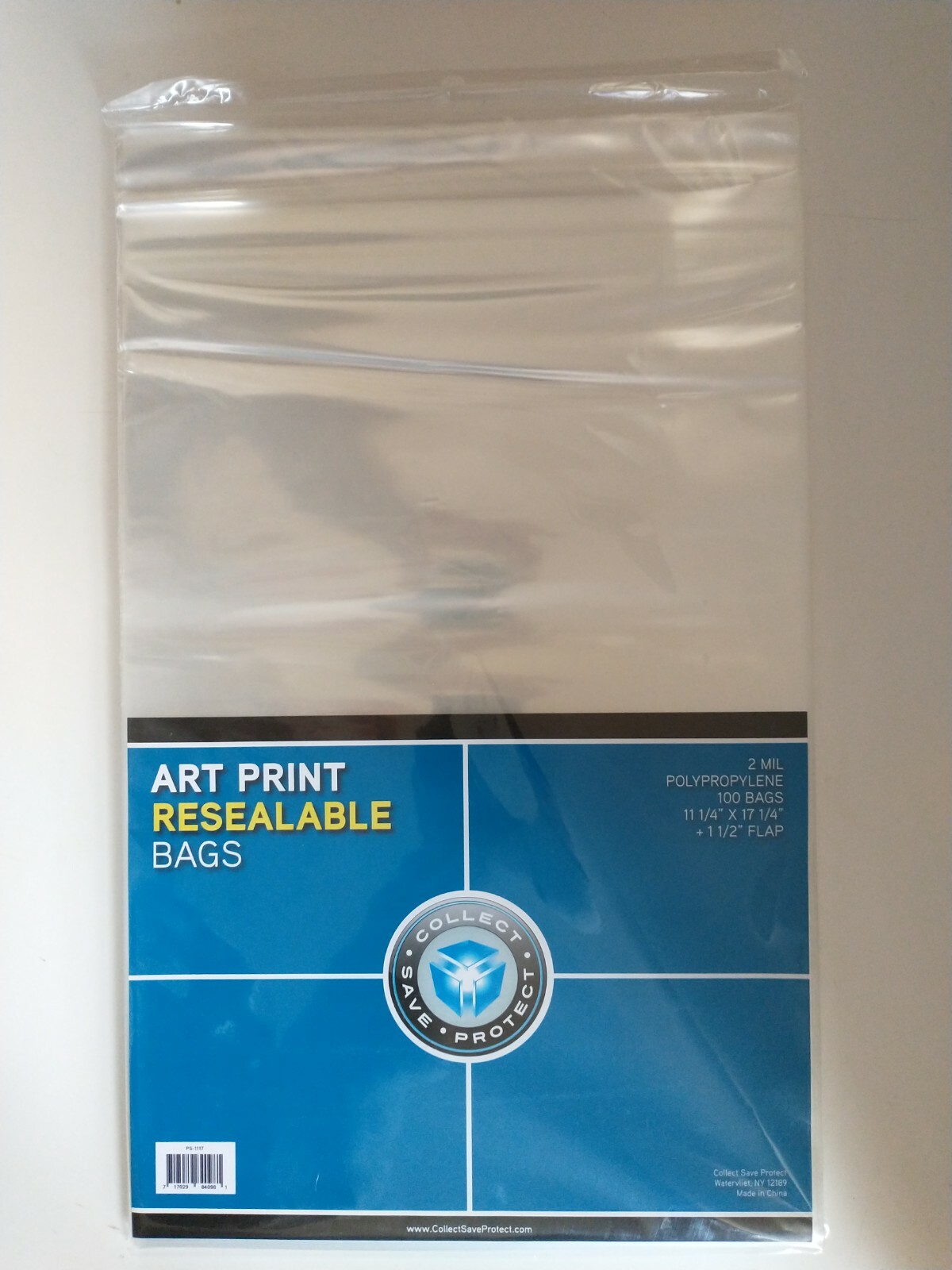 CSP Art Print Bags 2 mil Protectors 100ct NIP 11 1/4″x17 1/4″ w/1 1/2″ flap