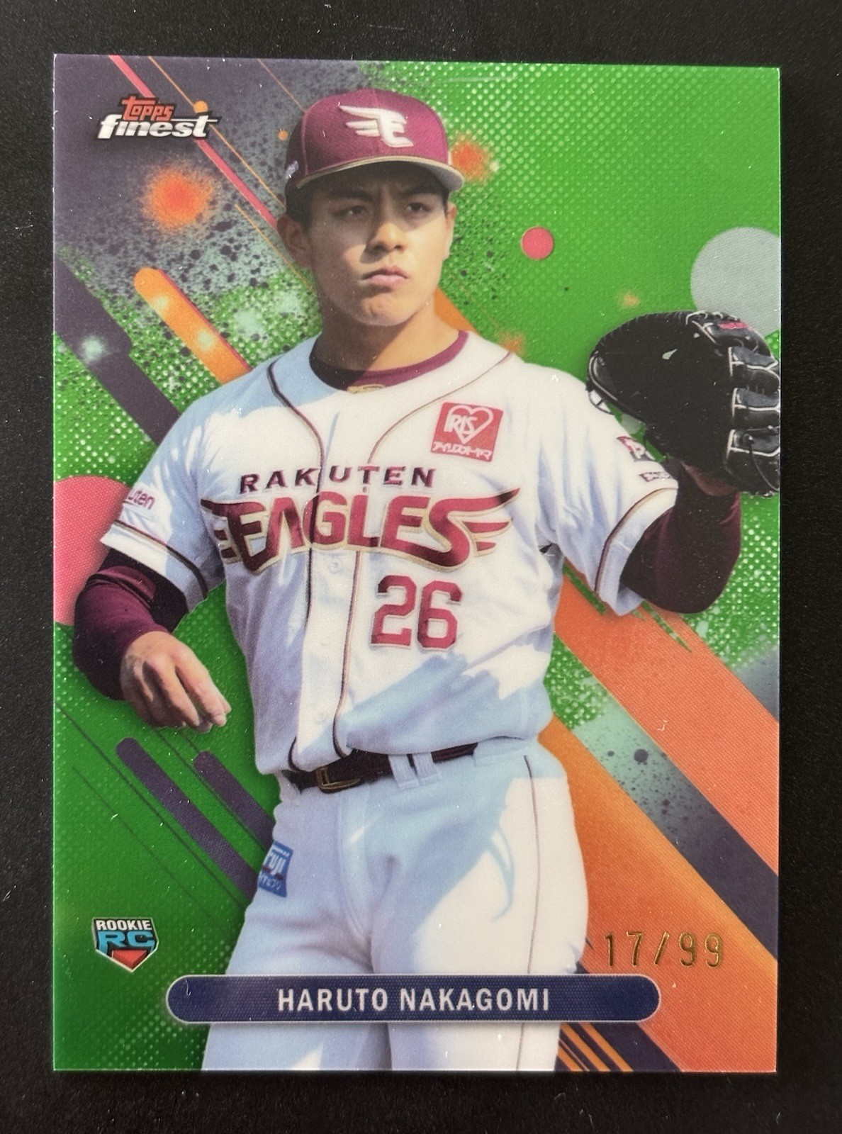 2025 Topps Chrome NPB Rakuten Eagles Pitcher Nakagomi 17/99 Ships from U.S.