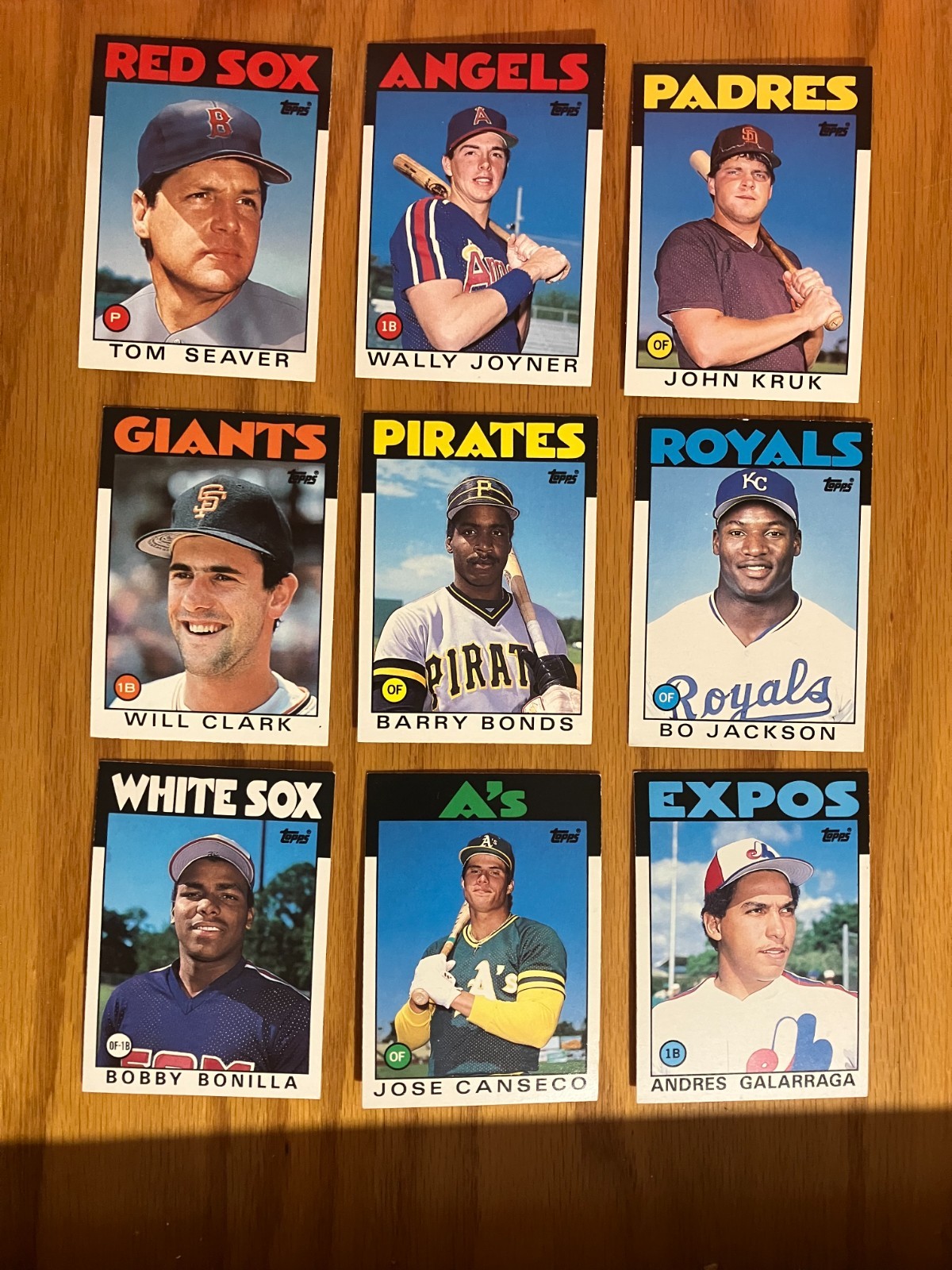 1986 Topps Traded Set x 2 (TWO) Bonds, Bo Jackson, Factory Tape HOLOGRAM {FASC)