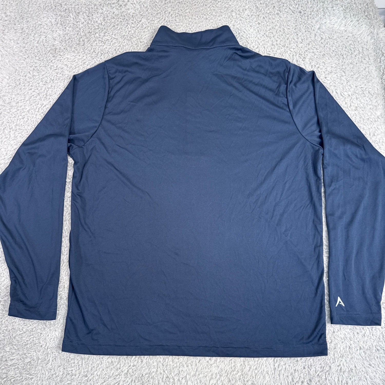 Antigua Michigan Pullover Jacket Mens L Navy Blue Polyester Sport Comfort Light