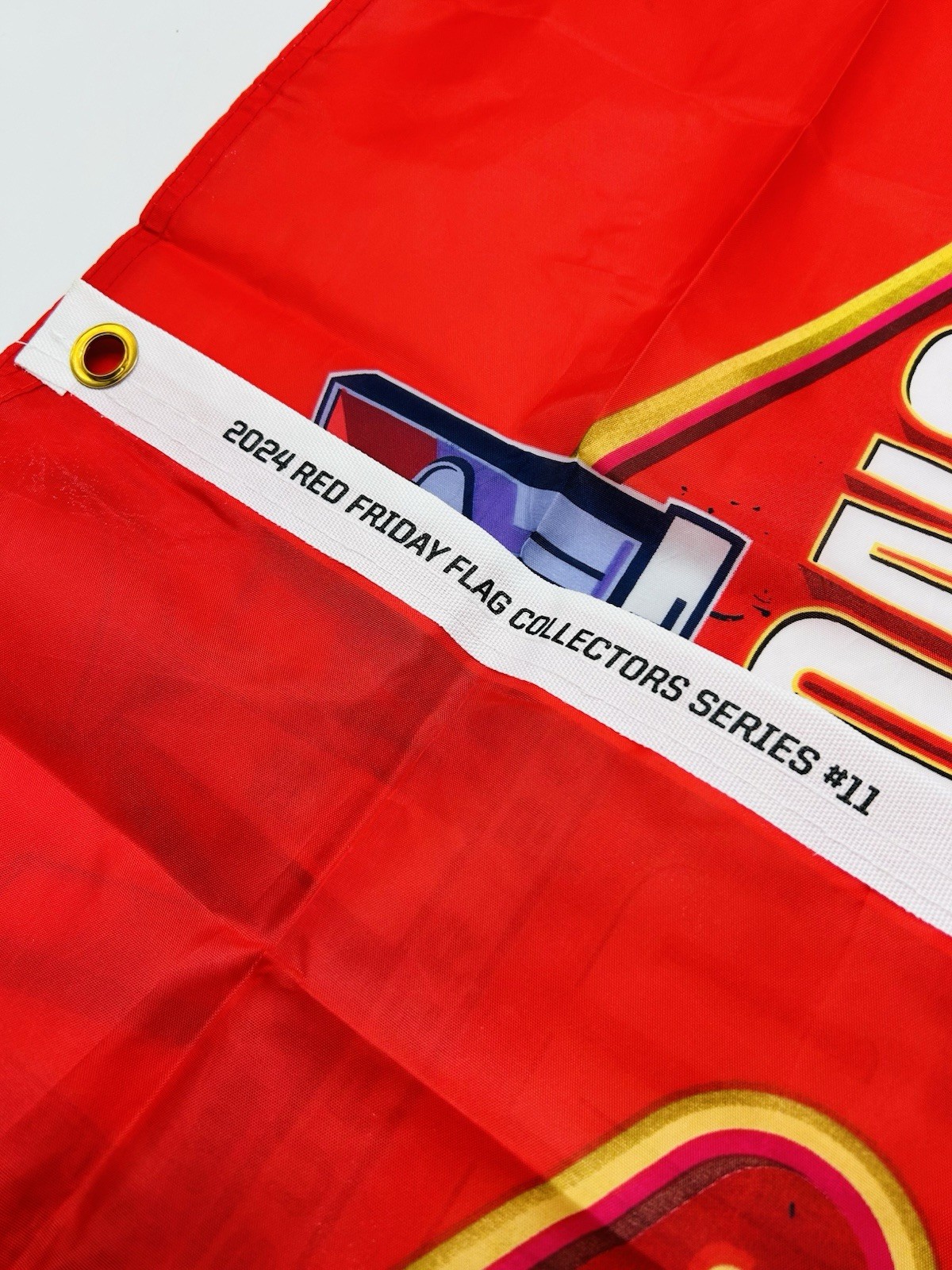 2024 Kansas City Chiefs Red Friday Flag, Collector Series #11 Back To Back Wins