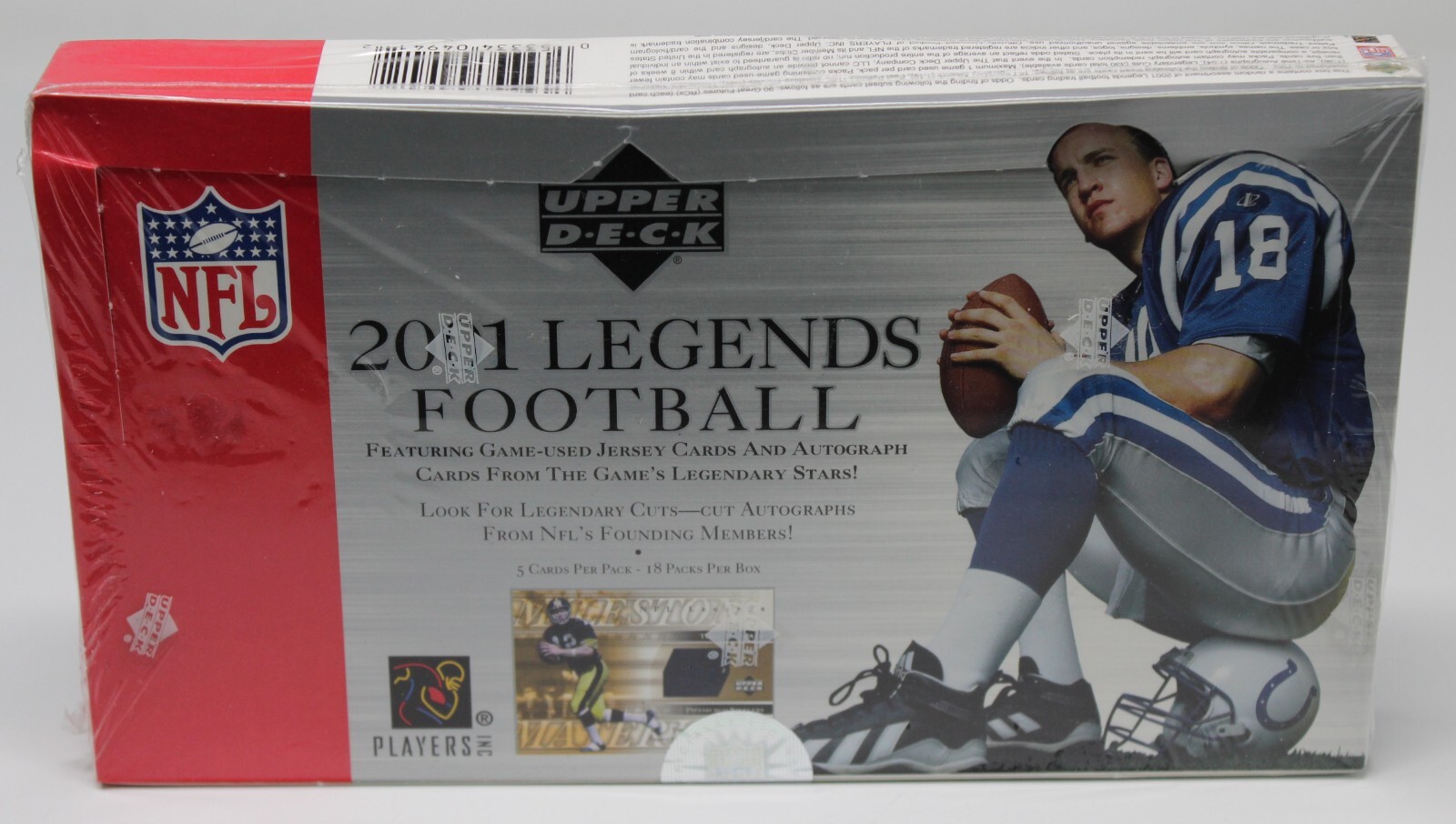 2001 Upper Deck Legends Football Hobby Box