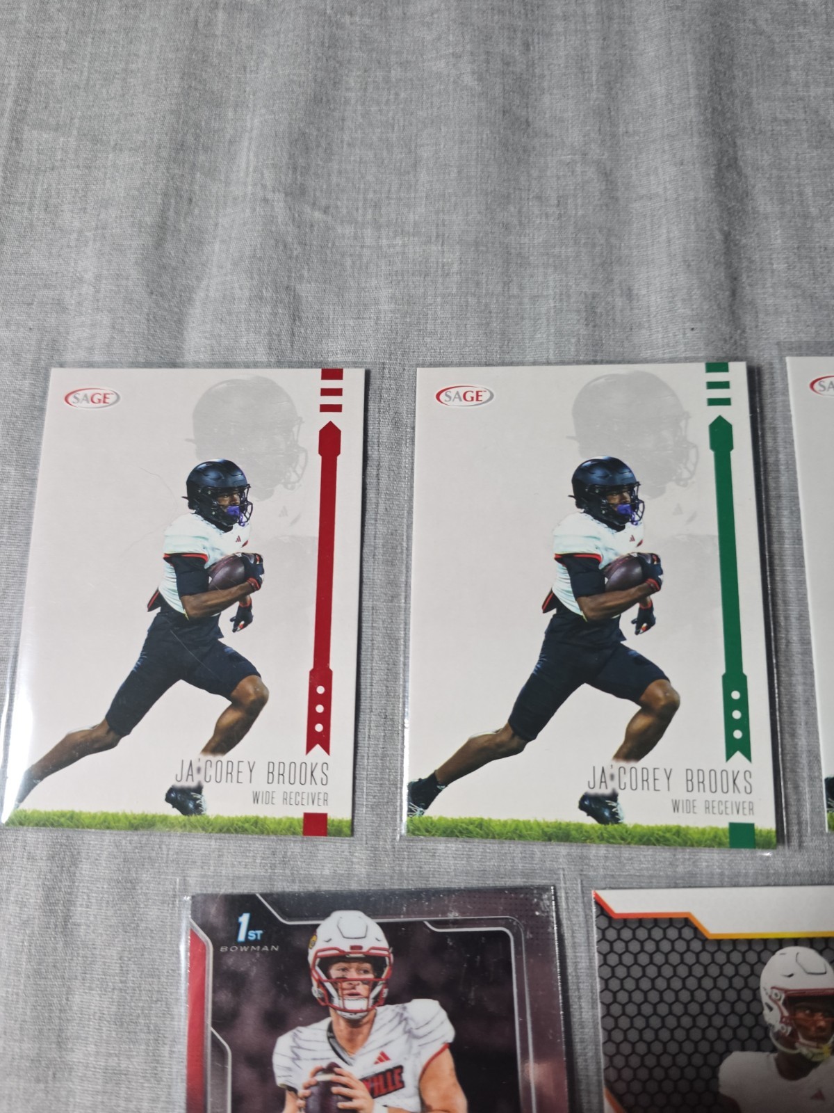 University Of Louisville Basketball & Football Trading Card Lot Of 8