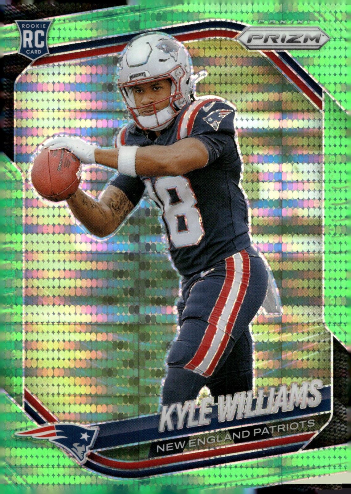 2025 Panini Prizm #336 Kyle Williams Neon Green Pulsar