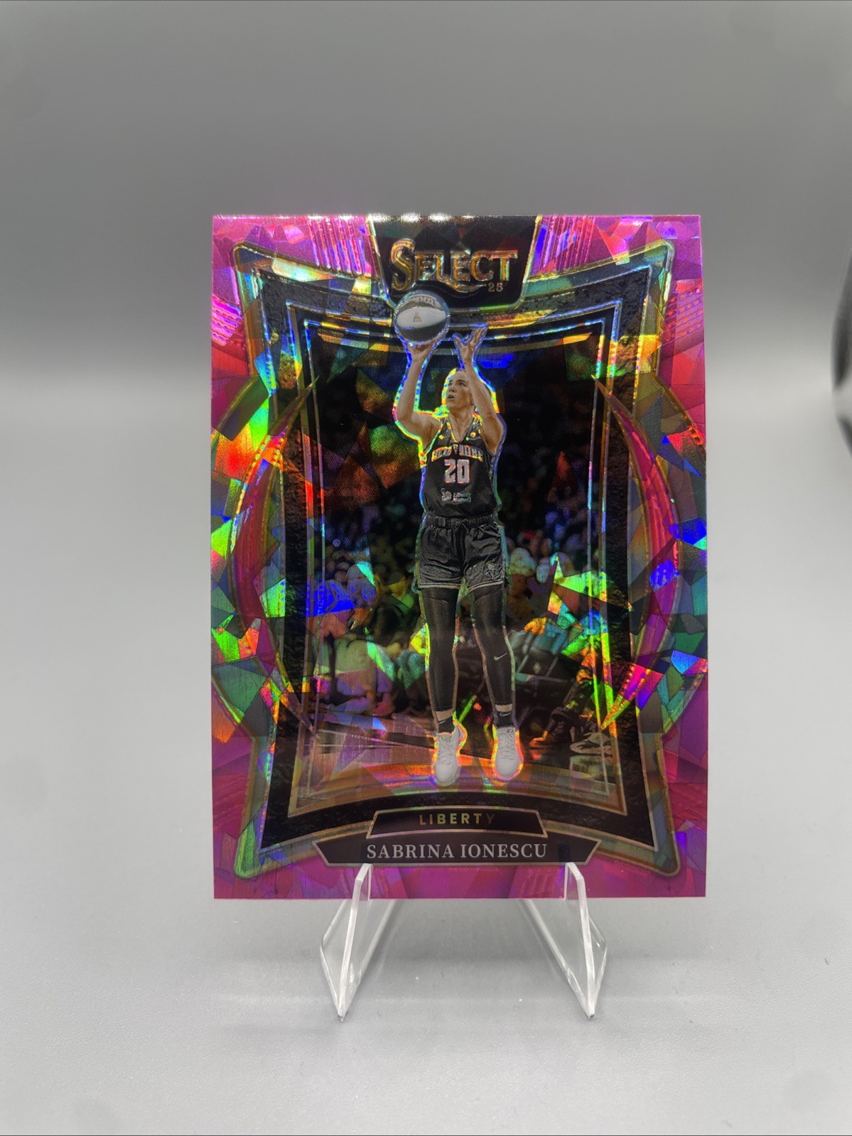 2025 Panini Select WNBA – Concourse Sabrina Ionescu #98 Pink Ice Prizm