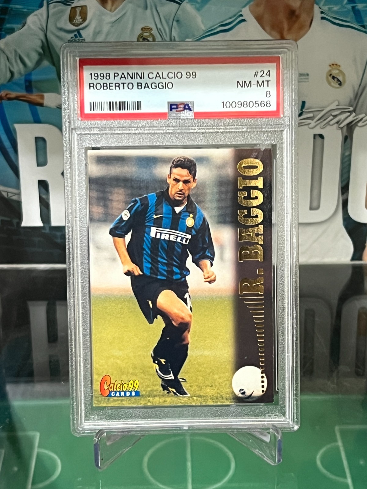 1998-99 Panini Calcio Cards 99 # 24 Roberto Baggio PSA 8