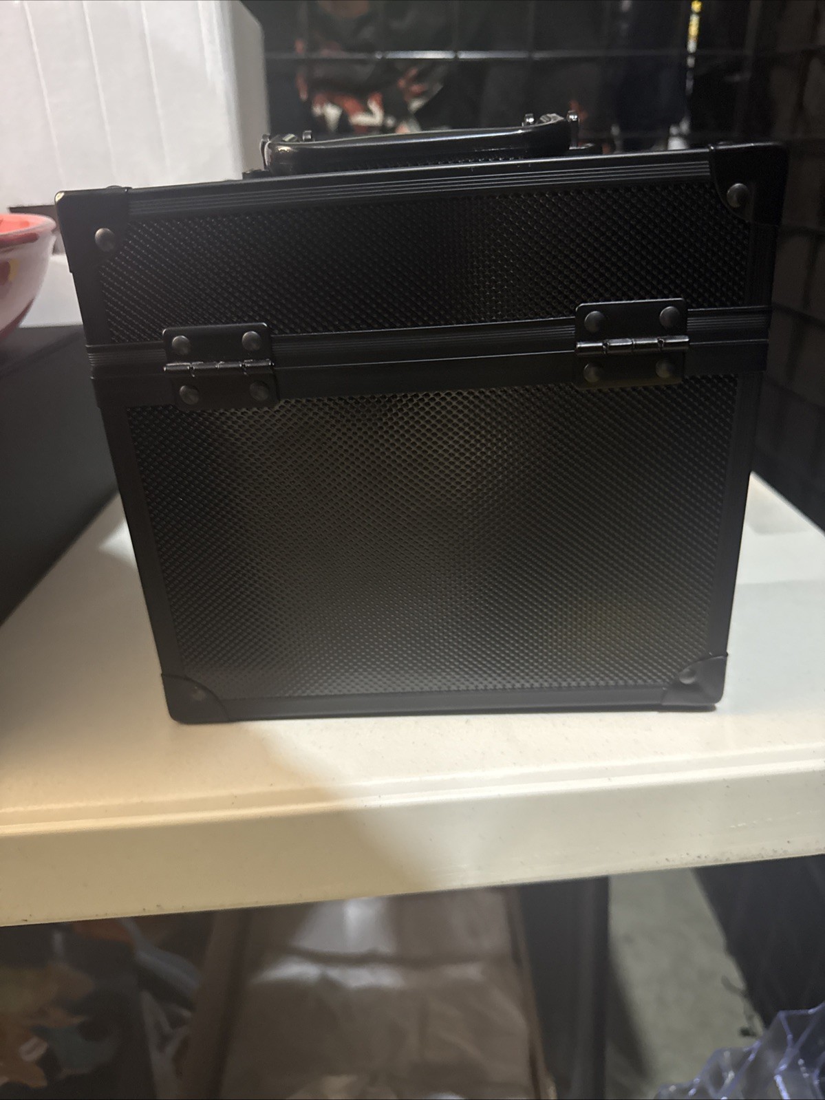 Locking Black Storage Box Case w/ Metal Latch – Collectibles / Cards / Cash