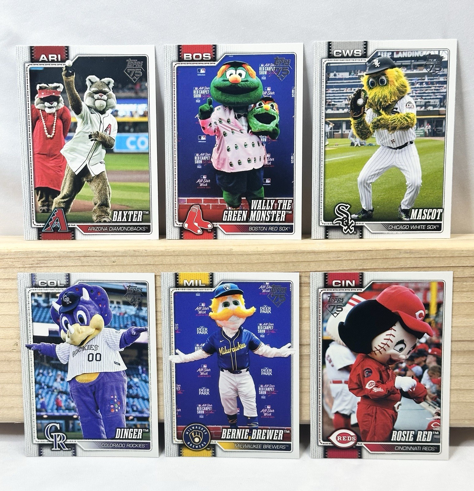2026 Topps Series 1 Baseball Celebration Mascots Complete Set M-1 to M-30
