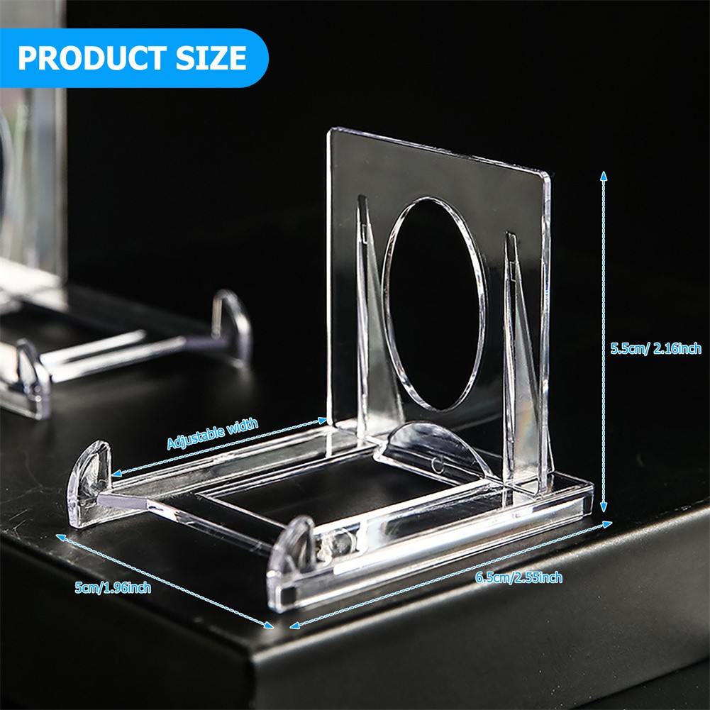 1-100 pcs Clear Acrylic Trading Card Stands Sports Cards Display Holder