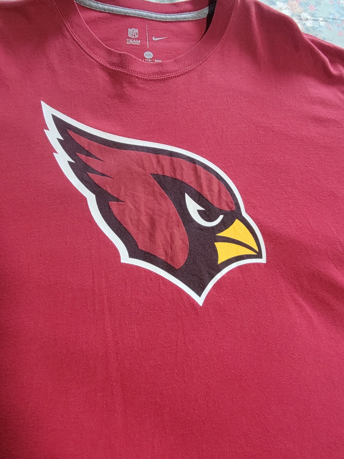 MENS NFL ARIZONA CARDINALS FOOTBALL PULLOVER T-SHIRT SIZE 2XL/2TG/2EG