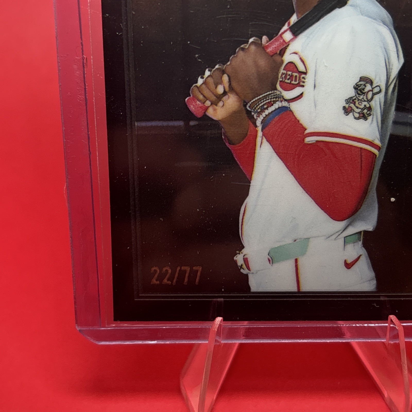 2026 Topps Heritage Elly de La Cruz Black Chrome /77 Cincinnati Reds #70