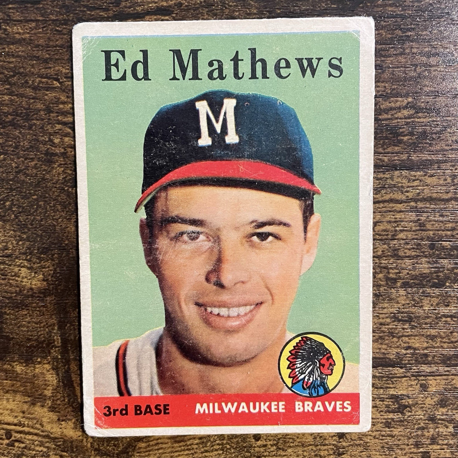1958 Topps – Eddie Mathews #440 Milwaukee Braves