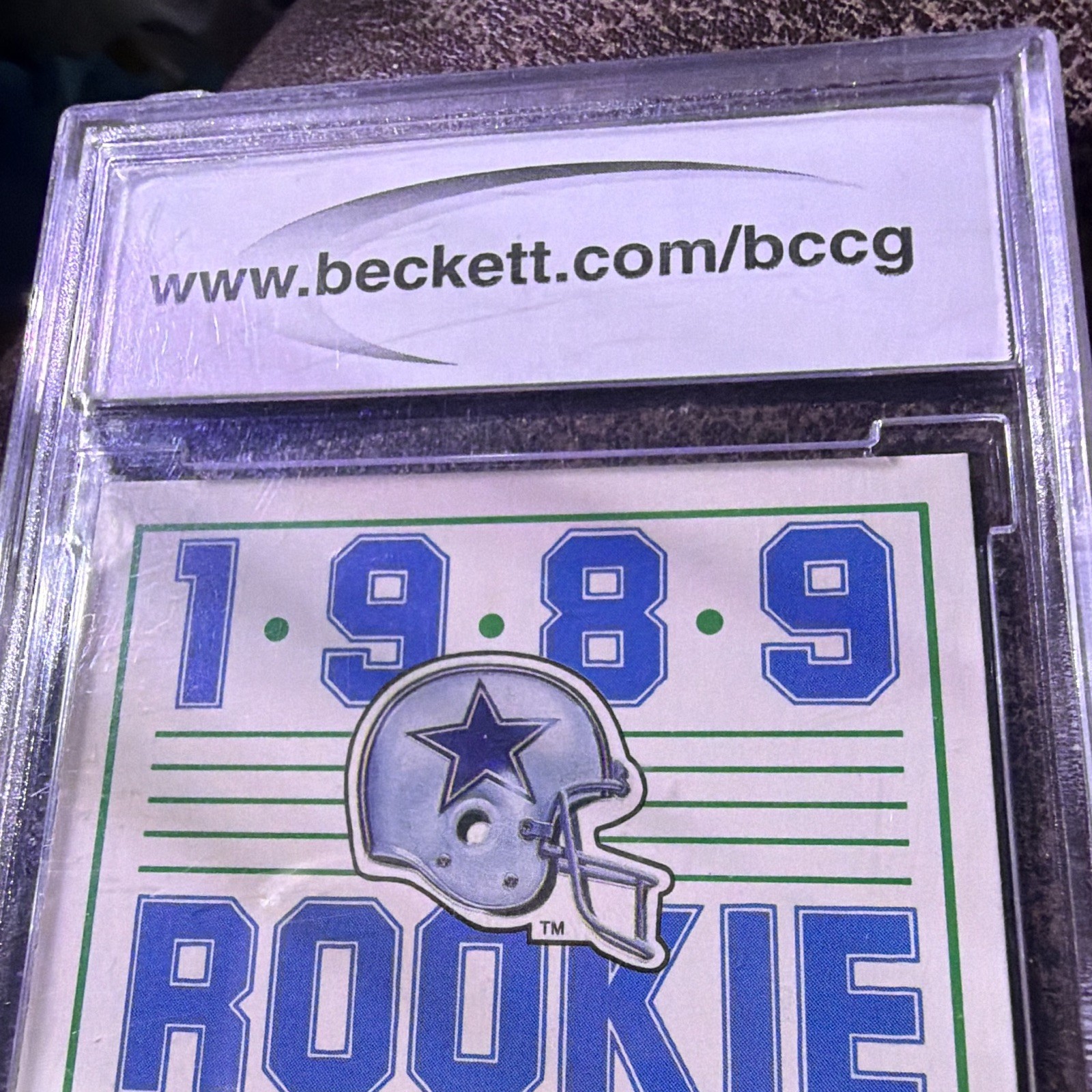 Score 1989 Score Troy Aikman #270 Rookie Dallas Cowboys BCCG 10