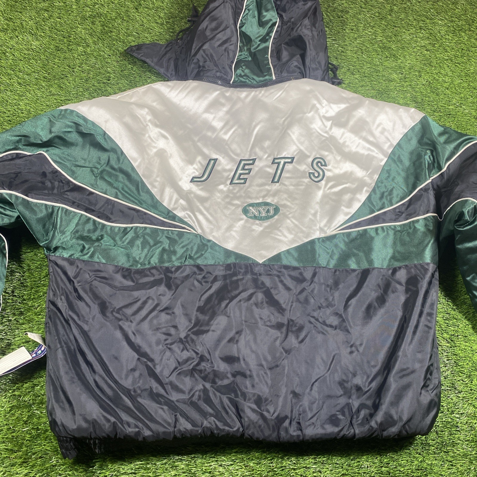 VTG New York Jets Pro Player Puffer Jacket Mens Large Coat NWT Dead Stock NFL