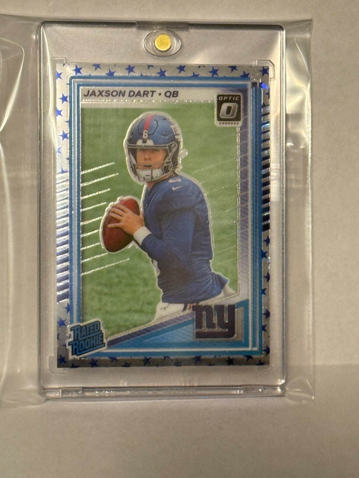 2025 Panini Donruss Optic Rated Rookie Jaxson Dart Blue Stars Prizm