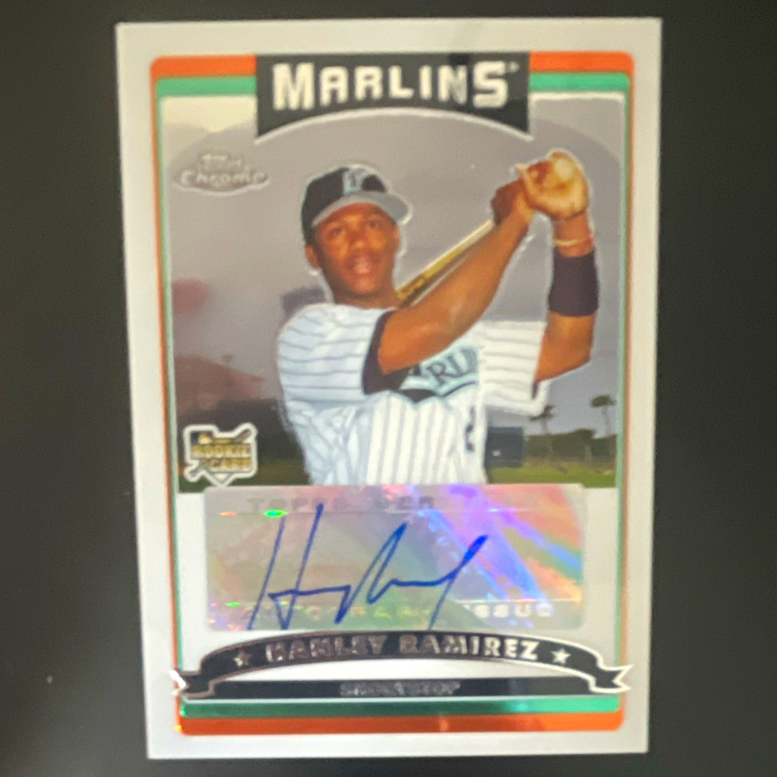 Topps 2006 Topps Chrome Hanley Ramirez RC Auto SP #352 Miami Marlins