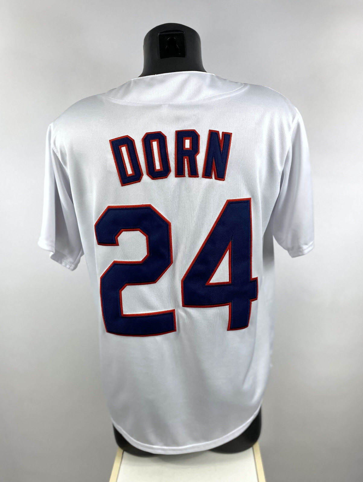 CLEVELAND INDIANS #7 TAYLOR or #24 DORN Button Down Jersey Sewn Letters Numbers