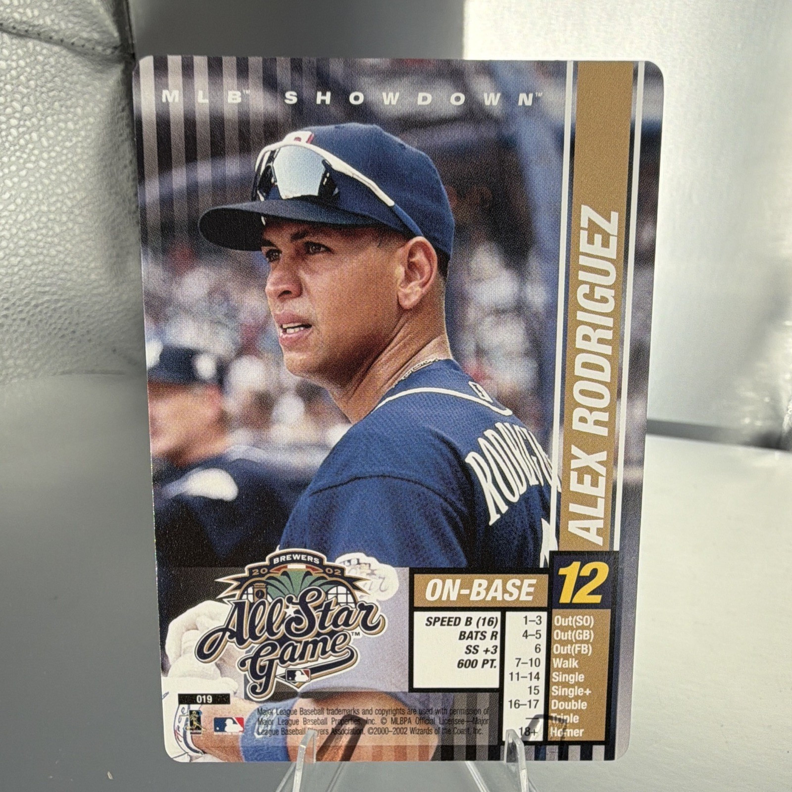 Wizards of the Coast 2002 MLB Showdown All-Star Game Alex Rodriguez #019 Rangers