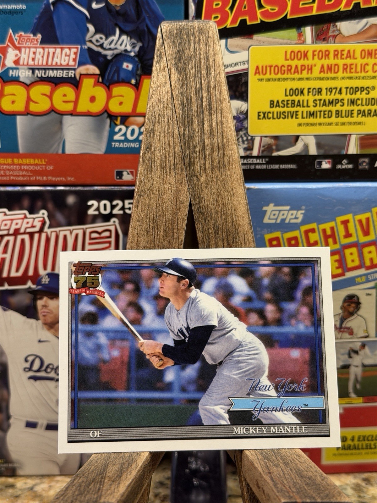2026 Topps #T91-48 Mickey Mantle 1991 Topps 35th Anniversary