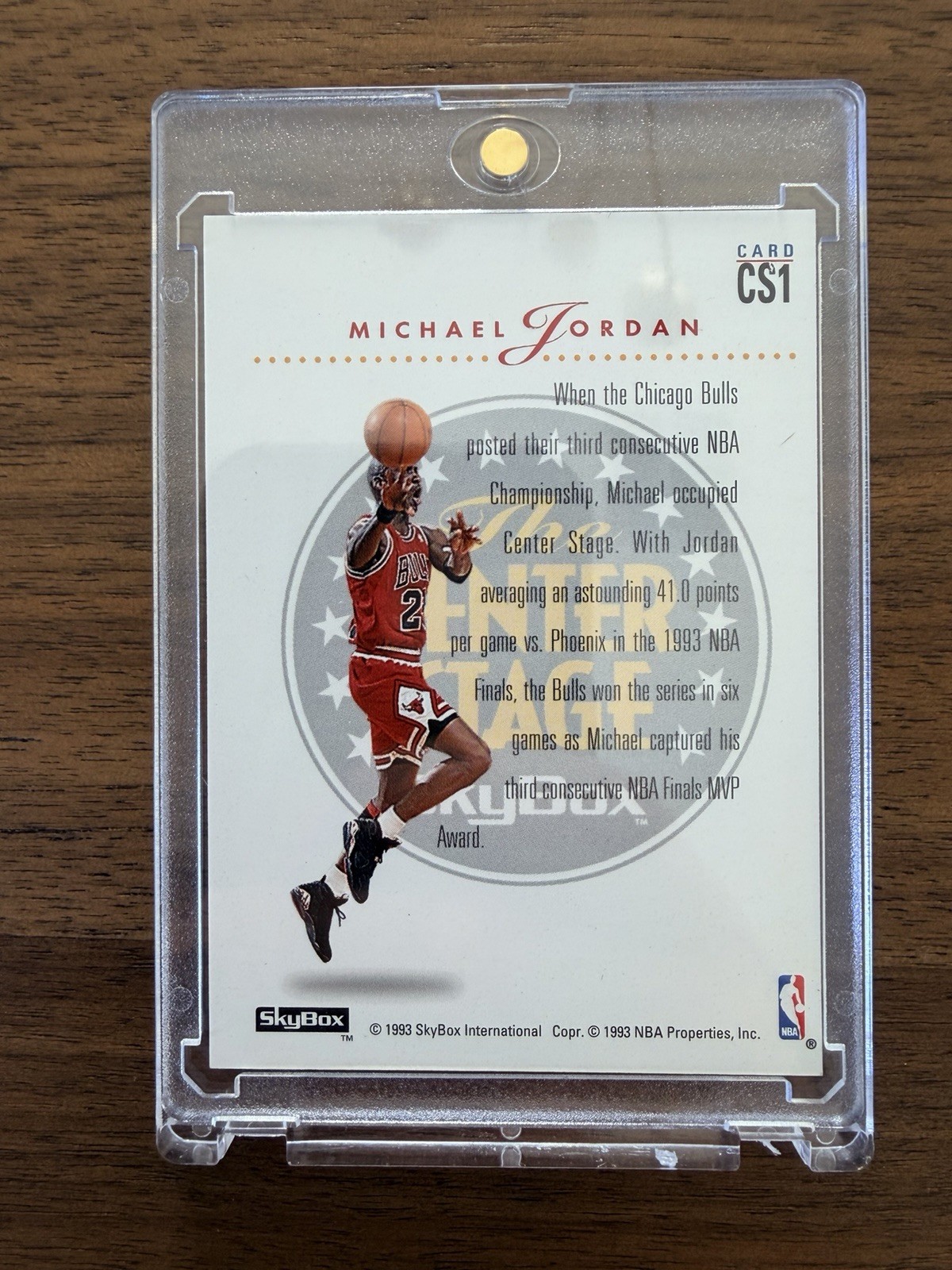 1993-94 Skybox Premium Michael Jordan Center Stage #CS1 Bulls