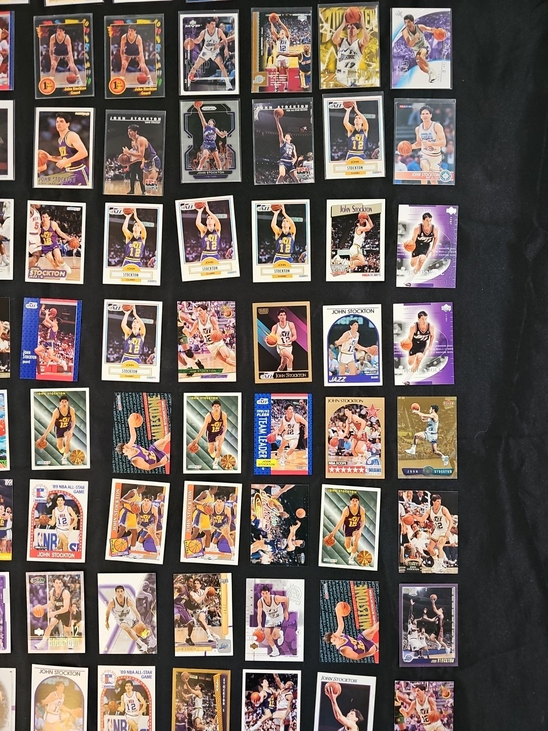 Lot of (200) John Stockton Cards – Fleer Metal/Inserts – 90’s – Utah Jazz
