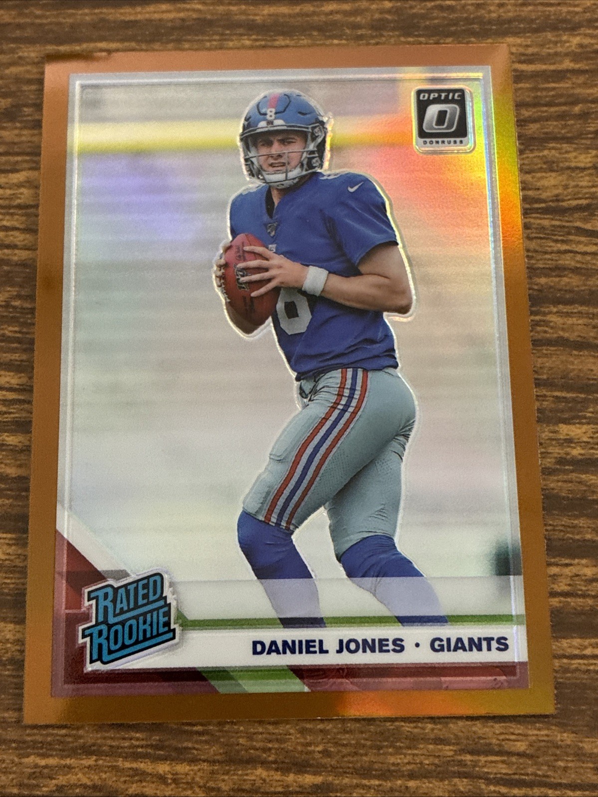Daniel Jones 2019 Optic Rated Rookie Bronze Prizm RC #154