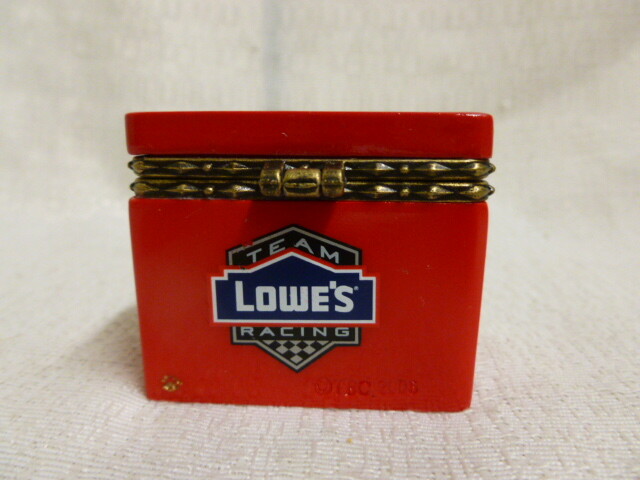 Jimmie Johnson Lowes Boyds Bear Nascar Racing Treasure Hinged Box 919364