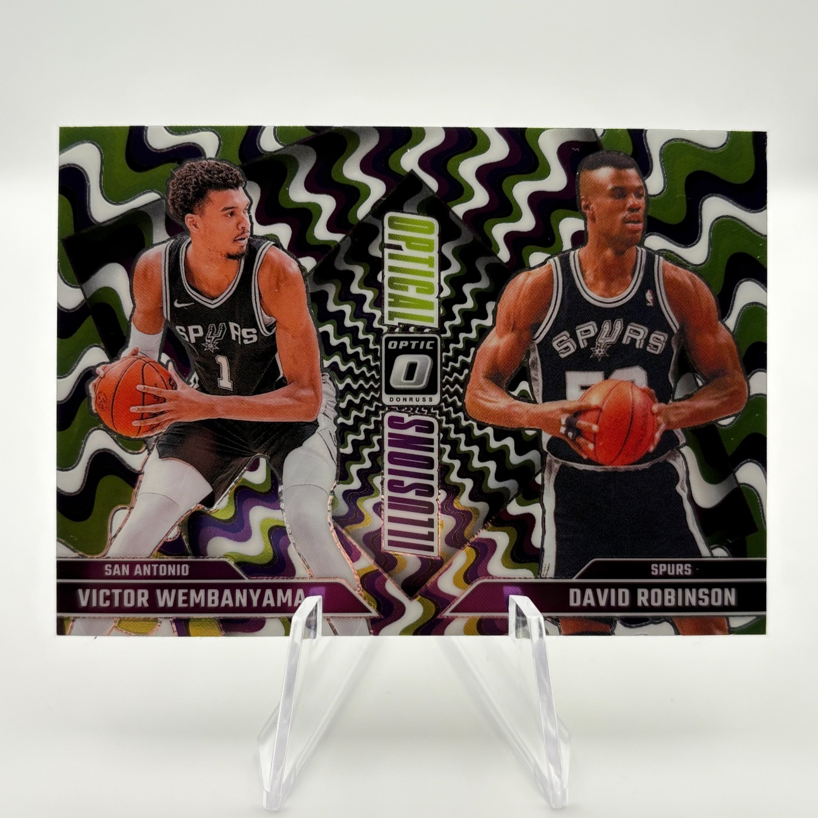 2024-25 Donruss Optic David Robinson Victor Wembanyama Optical Illusion #5 QTY