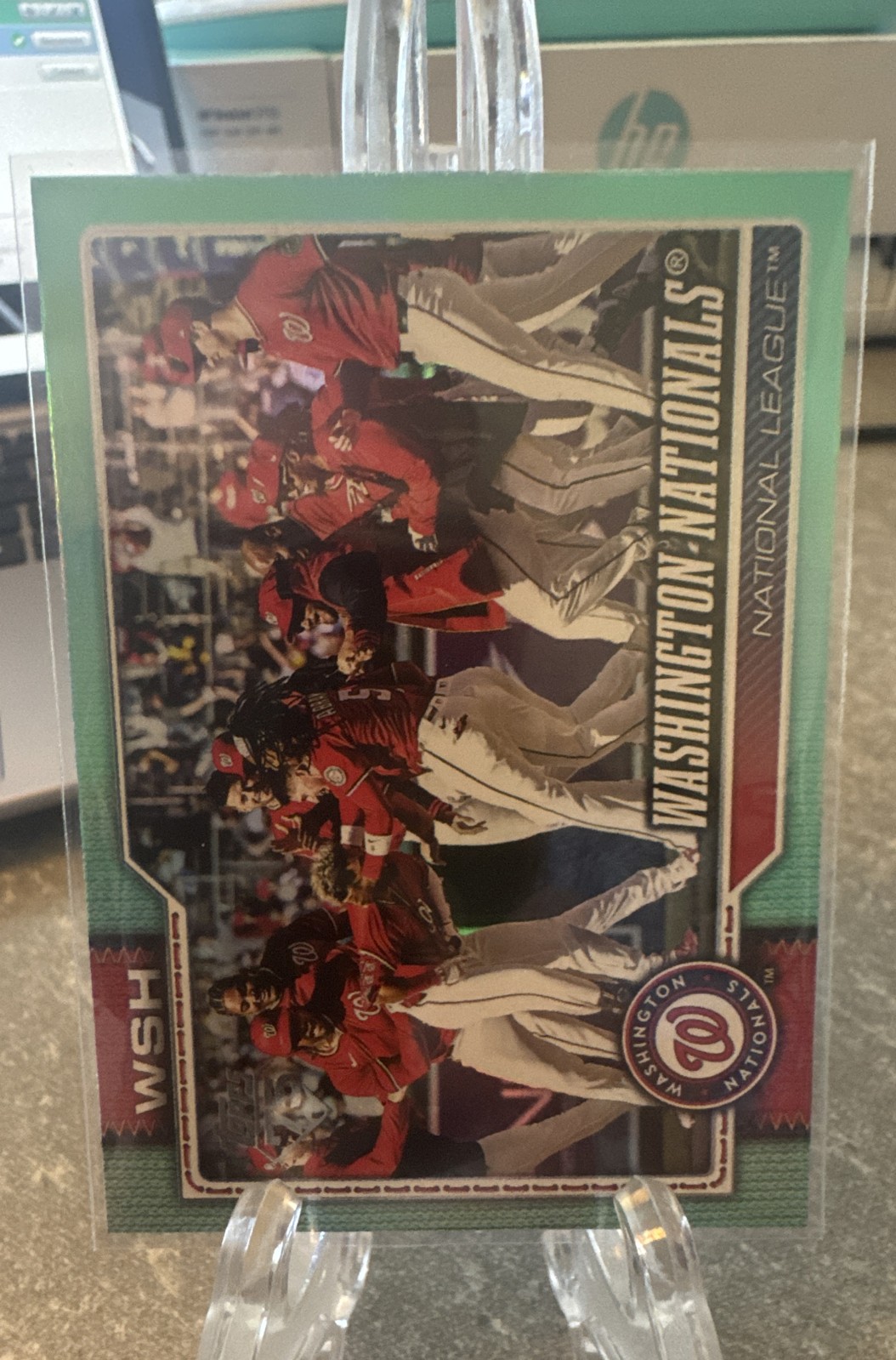 2026 Topps Series 1 – Washington Nationals #266 Aqua Rainbow Foil