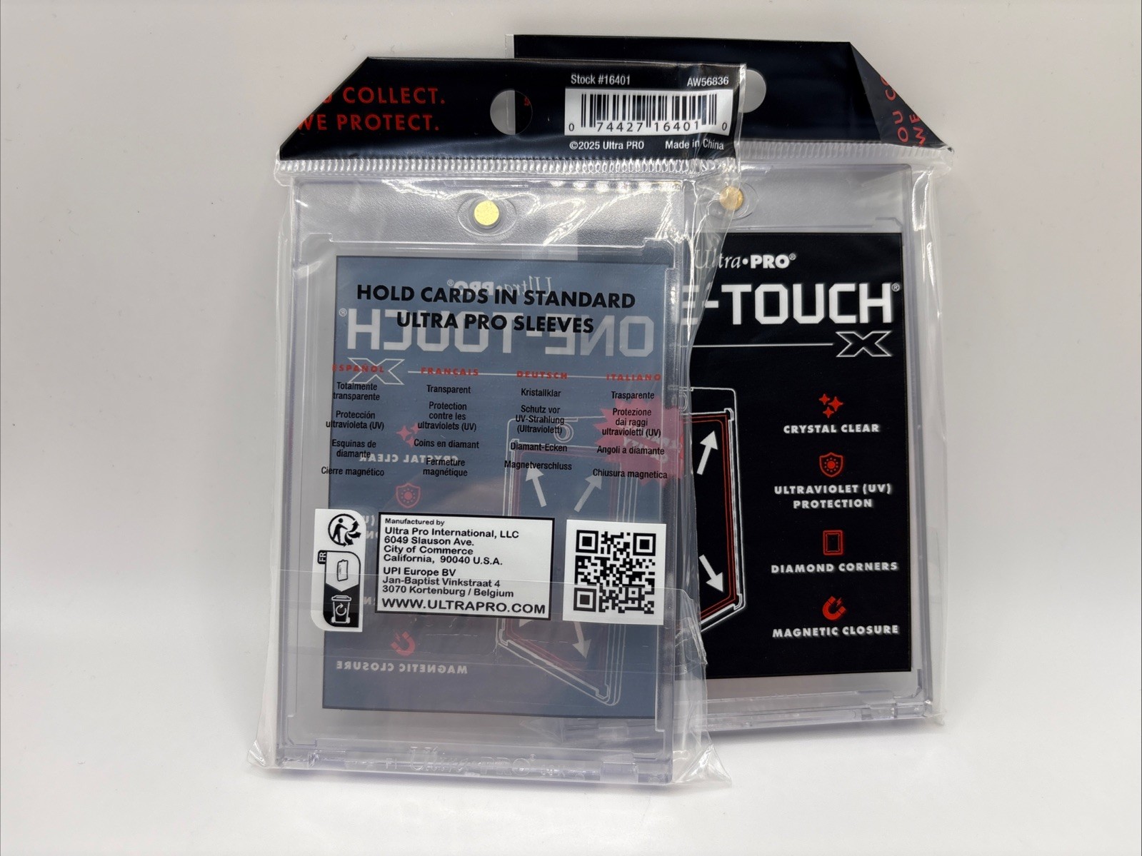 Ultra Pro One-Touch X Magnetic Card Holder 35pt UV Protection – Lot of 2