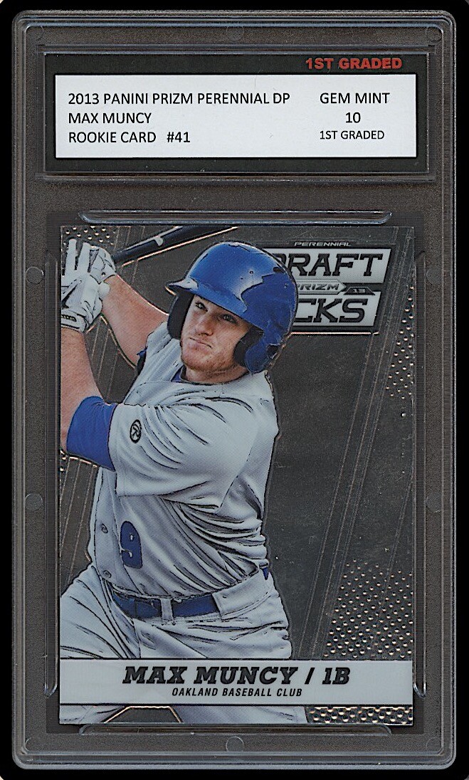 MAX MUNCY 2013 PANINI PRIZM PERENNIAL DP 1ST GRADED 10 ROOKIE CARD RC LA DODGERS