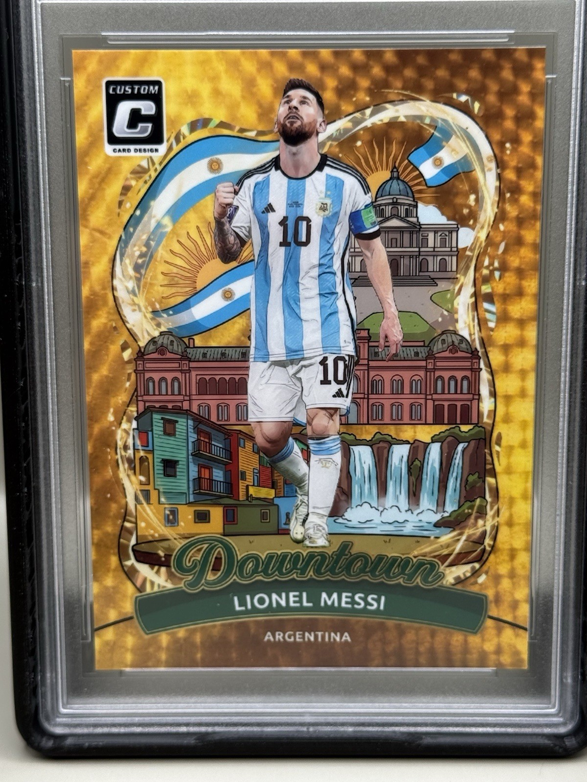 Downtown Custom Handmade Lionel Messi Argentina Card Fan Art USA Slab 1/6