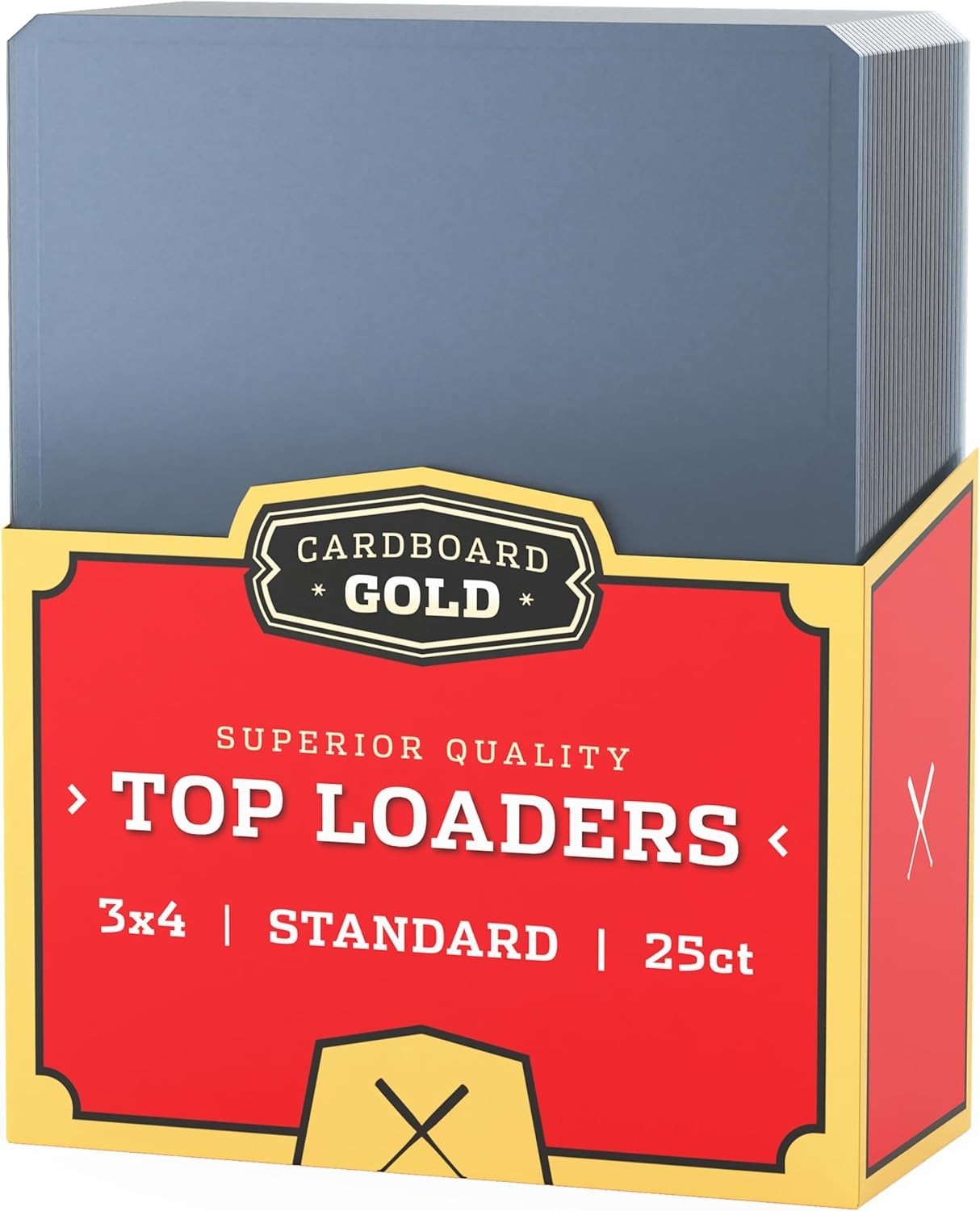 1 Case 25 CBG Brand 3 x 4 Toploaders Holders