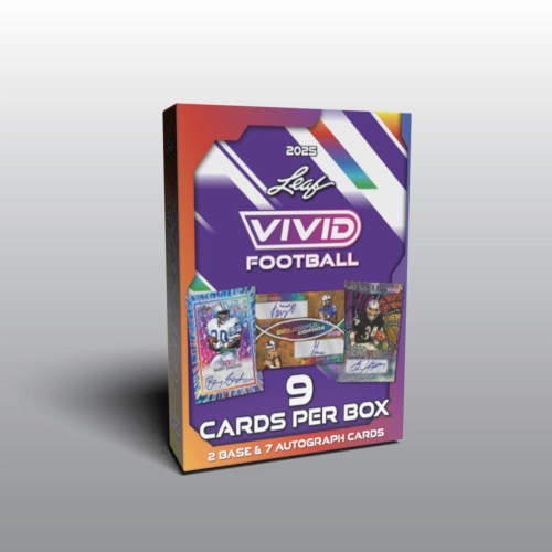 2025 Leaf Vivid Football Factory Sealed Hobby Box