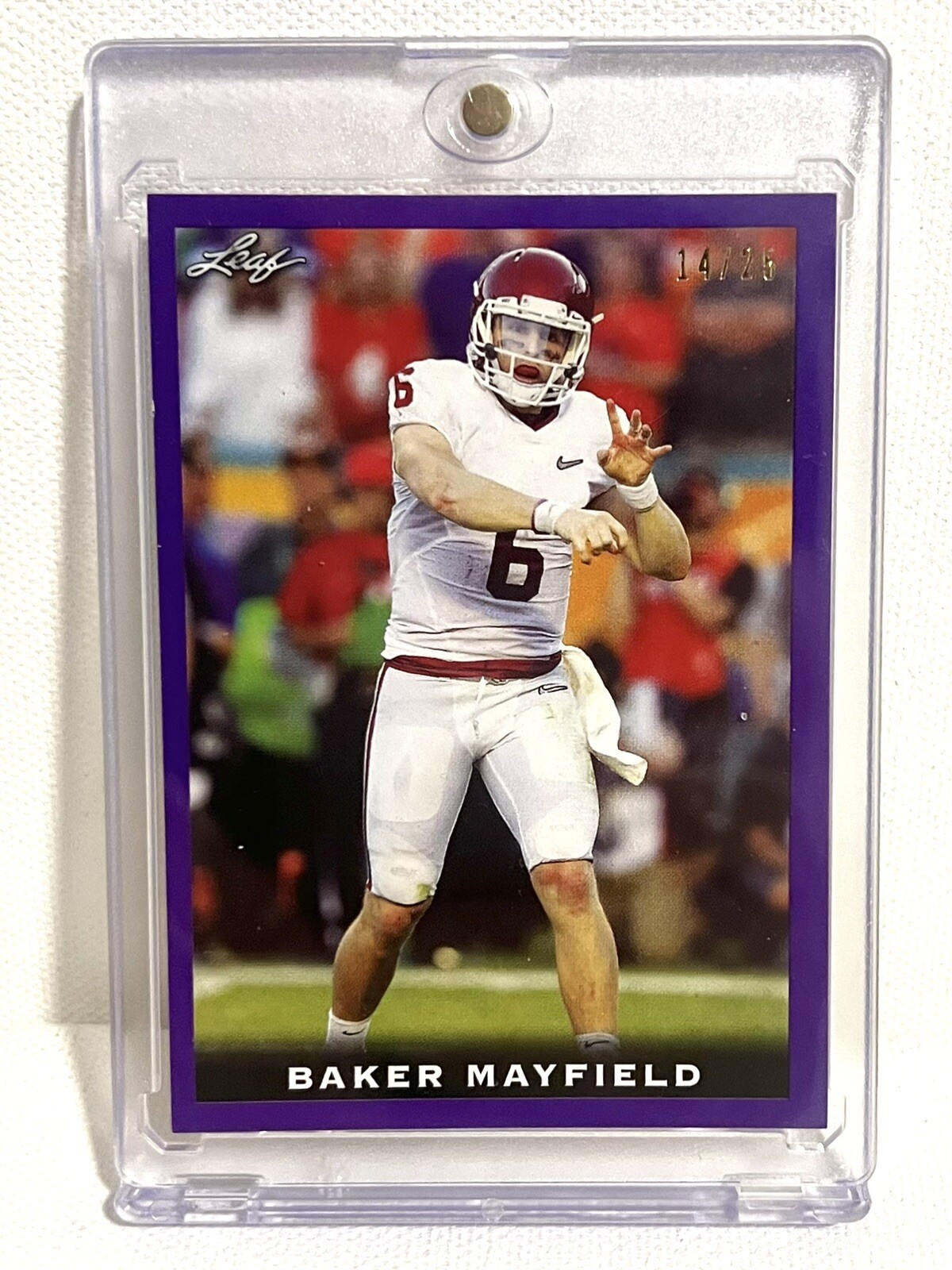 2018 Leaf The National 14/25 Purple Baker Mayfield Rookie