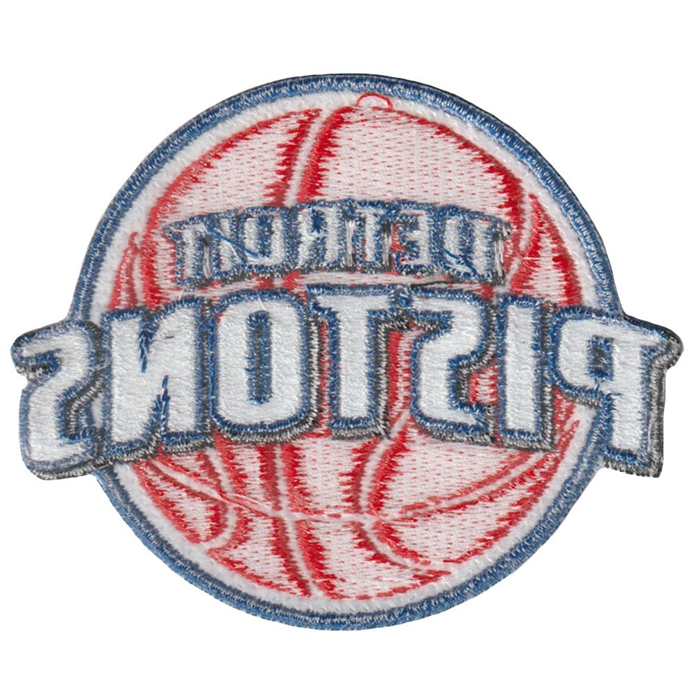 Wholesale Detroit Pistons Basketball Logo Size 3.3″x2.8″ in Sew Iron On Patches
