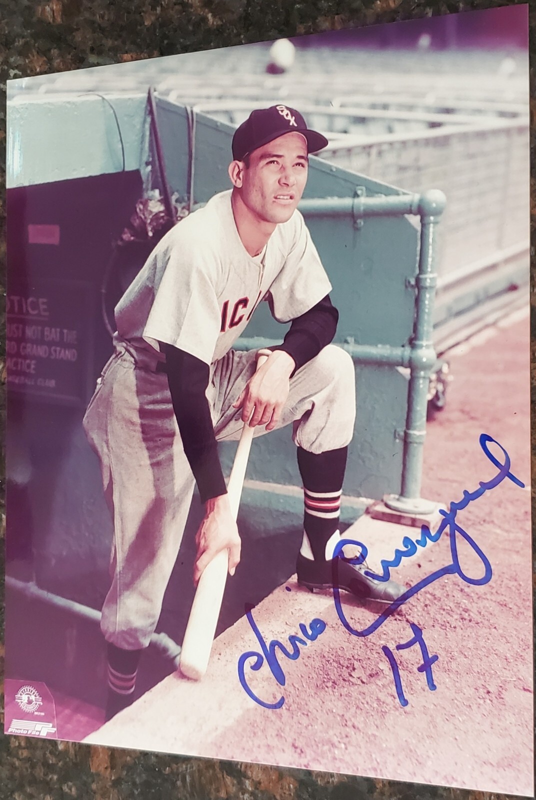 Chico Carrasquel Autograph 8×10 Photograph MLB Chicago White Sox Venezuela