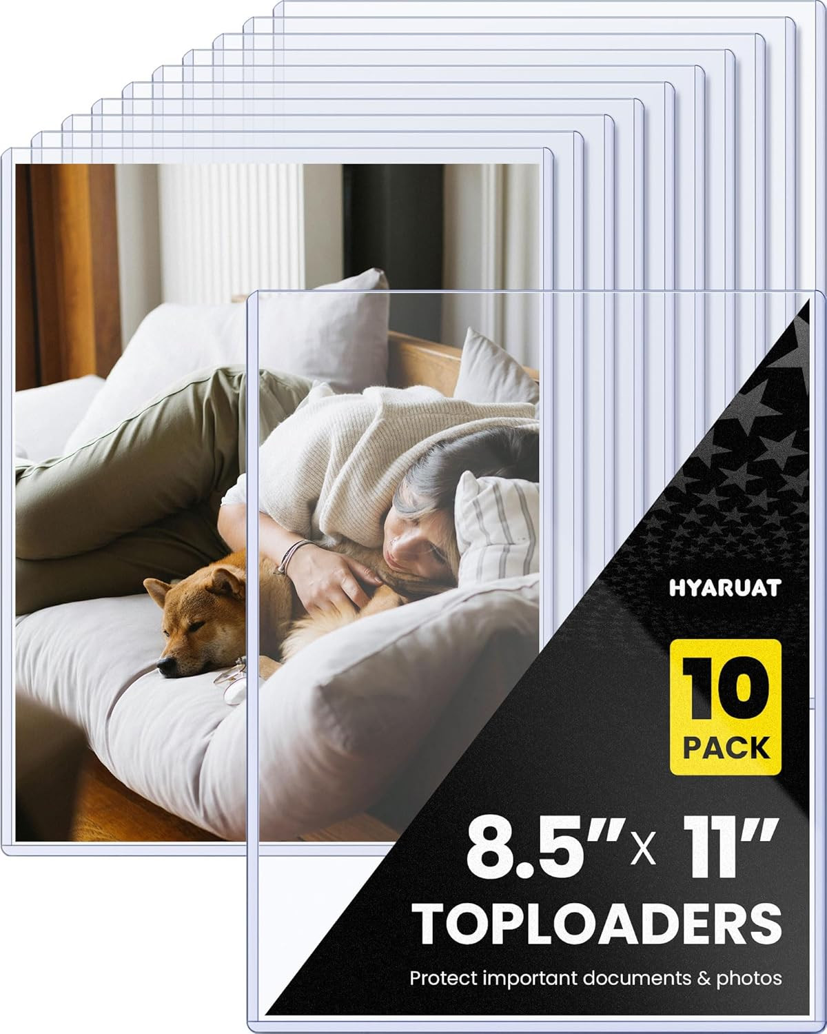 8.5 X 11 Rigid Clear Toploaders – PVC Document Sheet Protectors, Plastic Slee…