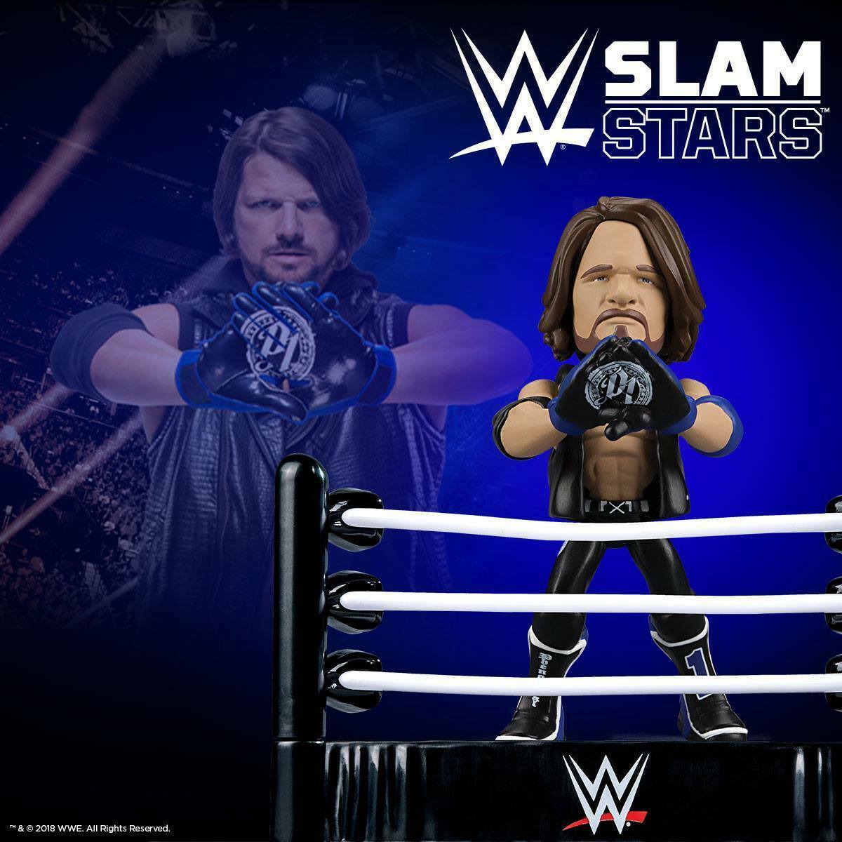 AJ Styles Slam Stars Figure Loot Crate Slam Crate Exclusive WWE Collectible New