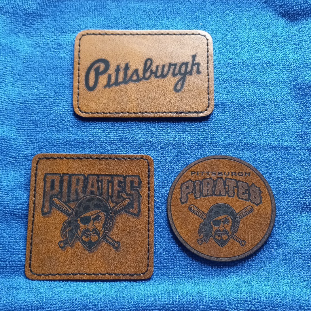 Pirates Leather Iron on Patch For Hats And Accessories