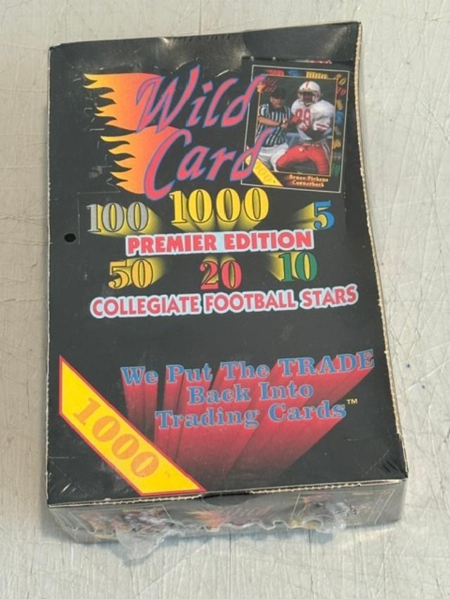NFL Wild Card 1991 Collegiate Football Trading Card HOBBY Box [36 Packs] – NIB