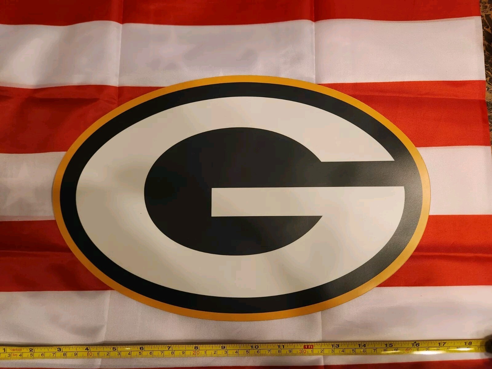 Green Bay Packers NFL Football LARGE HEAVY MAGNET .85mm Thickness 1 Piece