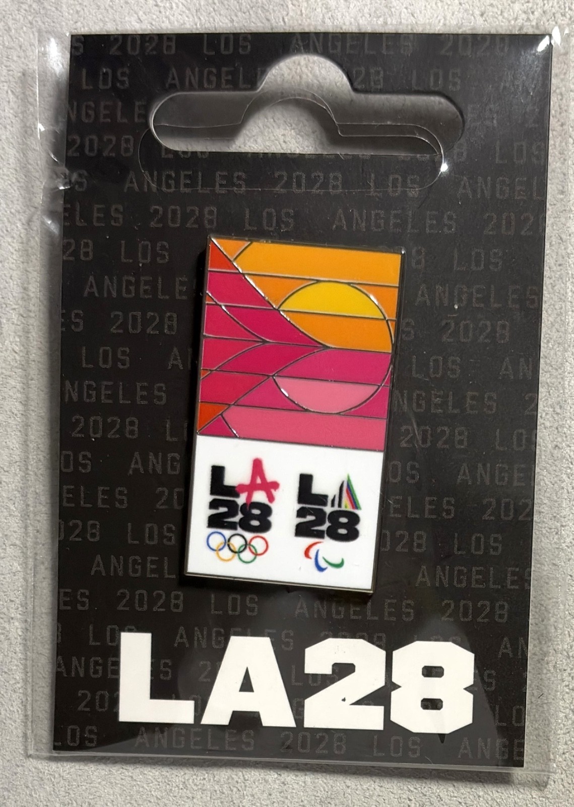 Official LA28 Los Angeles 2028 Summer Olympic & Paralympics Pin – Sunset Edition